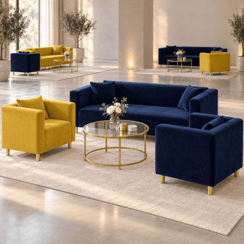 STOLIK ROUNDI GOLD L